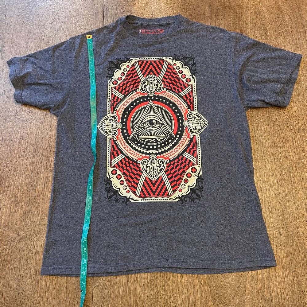 Blue / Gray Men's Large Tony Hawk T-Shirt